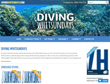 Tablet Screenshot of divingwhitsundays.com